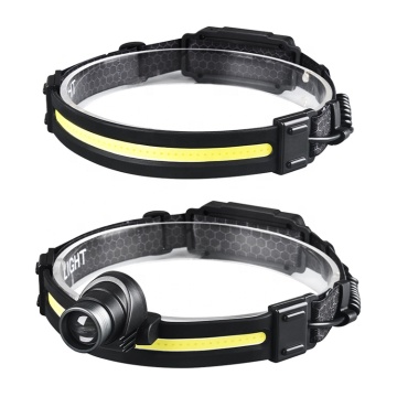Waterproof Rechargeable Type C USB Headlamp with XPE LED for Camping