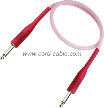 DML série Instrument Jack à Jack Cable guitare gaine en PVC nacré rose