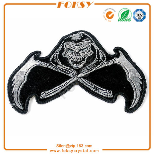 Reaper Skull Scythe Back Patch iron on