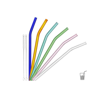 Environmentally Friendly Reusable Glass Drinking Straws