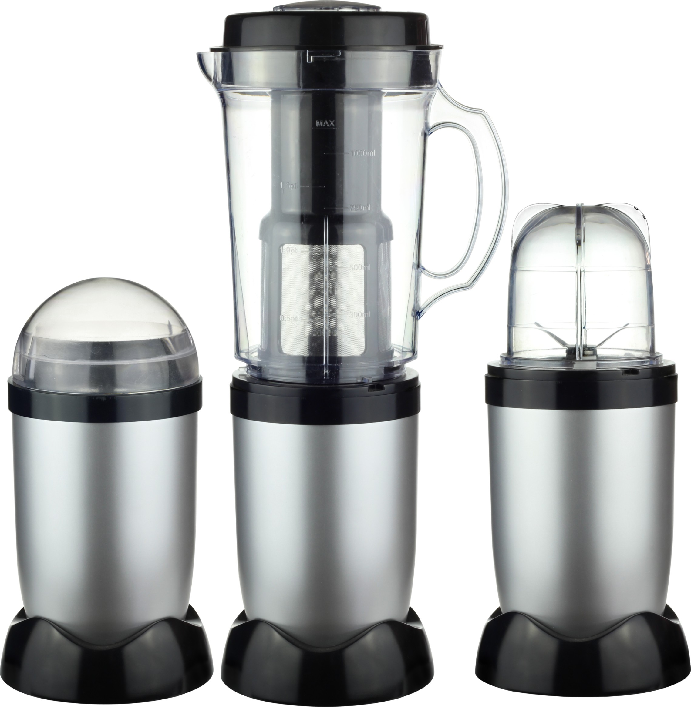 What are the differences between a juicer, a blender, a wall breaker, and a food processor?