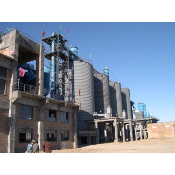 Stahlzement Silo -Seitenausfluss