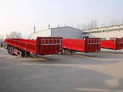 3-Axle HUAYUDA ZXG9330TDPB Lowboy Semi-Trailers: 24 Ton Loading Capacity