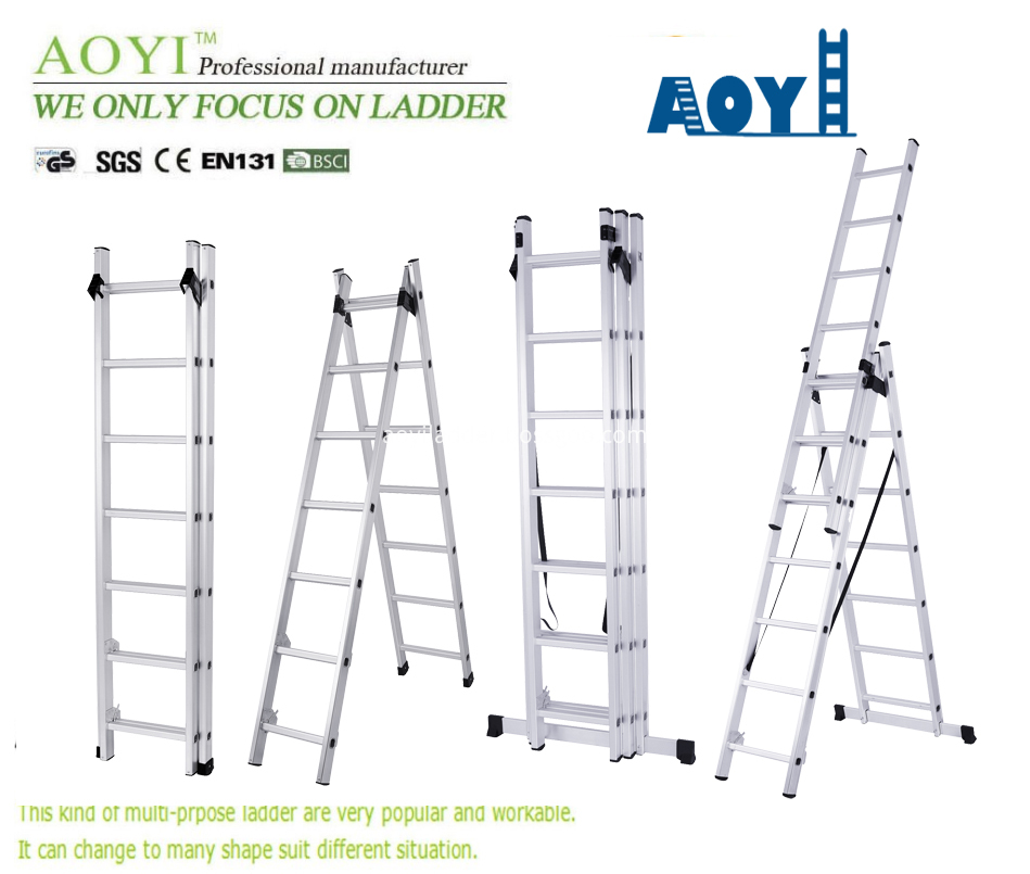 Aluminum extension ladder