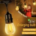 S14 LED light bulbs solar light string