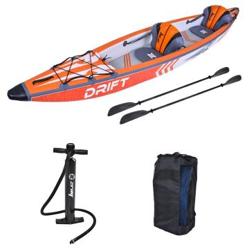 Manufacture Cheap Folding Inflatable Fishing Kayak for Two Person Rafting