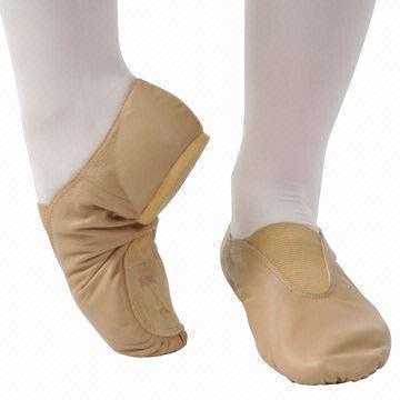 Slip-on Jazz Shoes with Cow Suede Split-Sole in Front