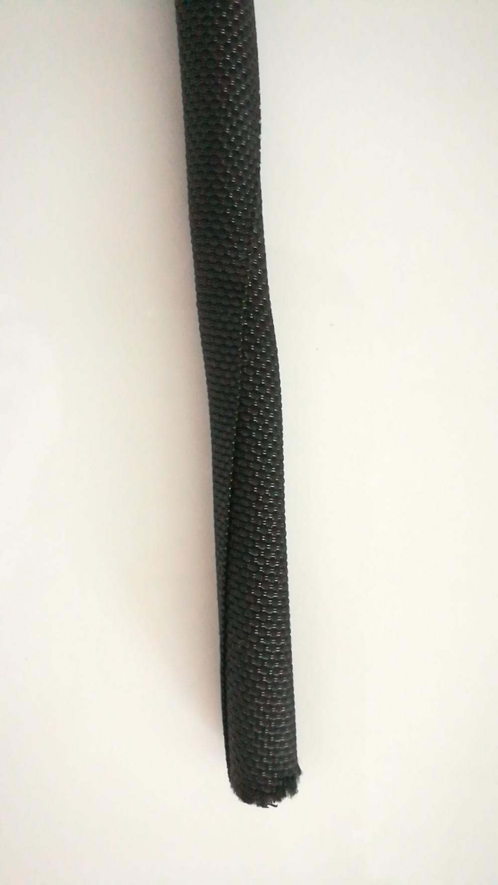 Black Woven Wrap Split Geflochtene Ärmel