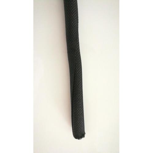 Black Woven Wrap Split Braided Sleeving