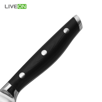 Cuchillo para uso general de Damasco con hoja martillada de 5 pulgadas