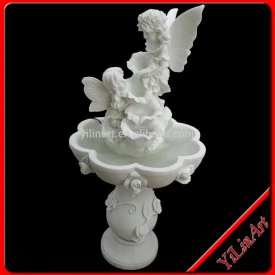 Natural Stone Marble Water Fountain With Angel Baby
