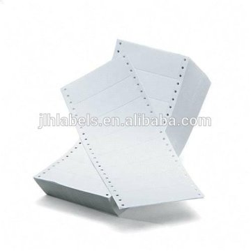 Dot Matrix Printer Address Labels, Pinfeed Labels Fanfold Permanent Adhesive, 1 Across, 4 x 1-7/16, White, 5,000 per Box