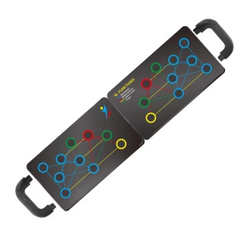 Push Up Stand Board and Latex Resistance Band Exercise Equipment for Building Muscles