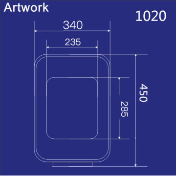 Cubierta de asiento de inodoro cuadrada Cubierta de asiento rectangular cuadrada