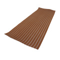 Plancher de bateau en EVA marine marron clair et blanc