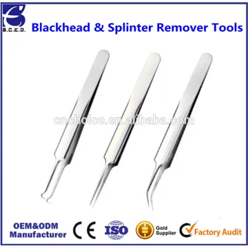 Blackhead Comedone Pimples Remover Tools - Stainless Steel Acne Tweezers / Needle Set