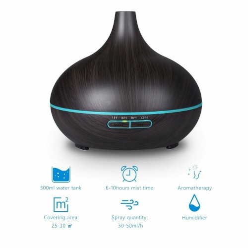 Humidificateur à grain de bois à diffuseur d&#39;arômes à ultrasons 300 ml