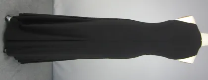 Chiffon Halter Dress Black Red Carpet Dress