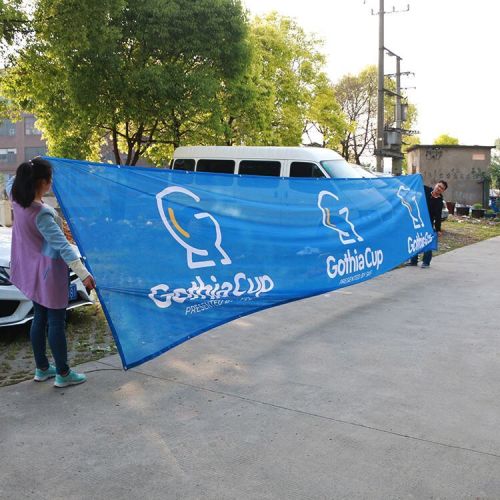Fabric Outdoor Mesh Banners Sign Wrap For Fence