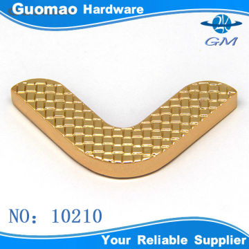 Gold decorative metal box corner Zinc alloy bag corner