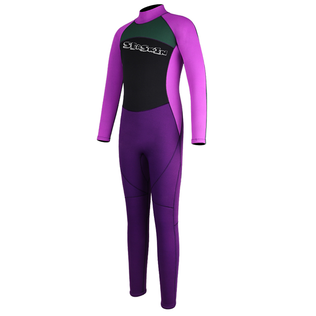 Seaskin Back Zip Childrens Long Wetsuit