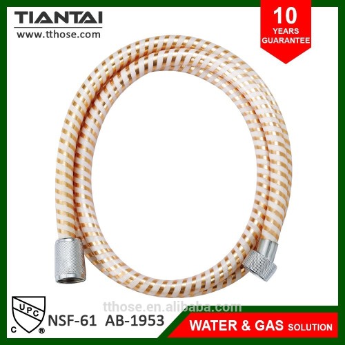 Flexible PVC golden silver shower hose