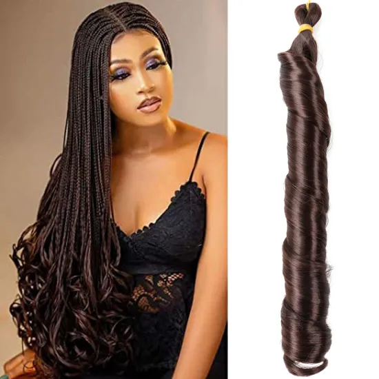 Xin Si wavy braiding hair extensions remy wetir extension heat resistant wavy hair for 100g wavy synthetic braiding hair