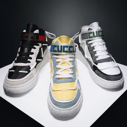 Mens Winter Warm Cotton Shoes Anti-Slip