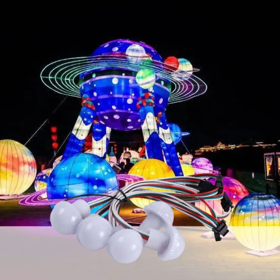 1W DC12V RGB LED Amusement Light - 33mm Cabochon for Fairground & Funfair Lighting