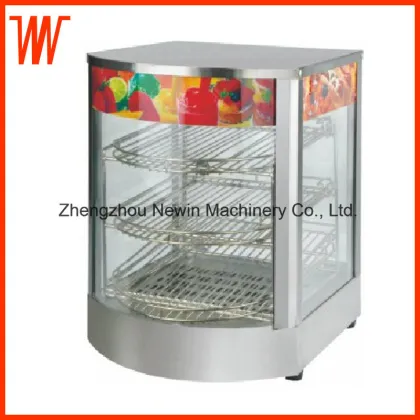 Curve Shaped Kfc Food Warmer Display