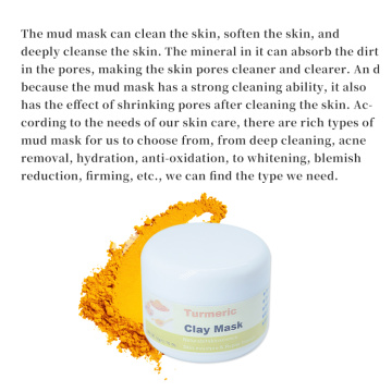 50 ml masque de visage de curcuma