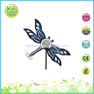 Dragonfly outdoor color changing led solar light