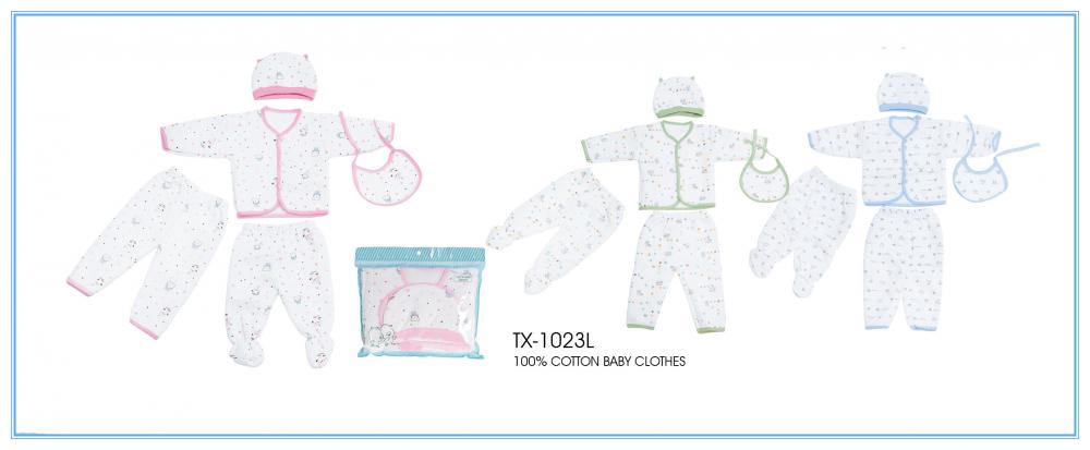 cotton infant padding clothes 5 sets