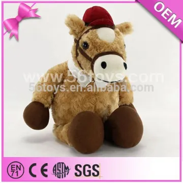 Hot sale custom soft plush horse toys, baby toy horse made in China