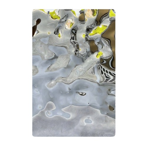 Placa em relevo de aço inoxidável 2