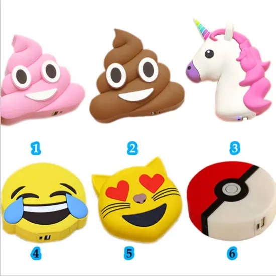 Cute Lovely Accessories Gift 2600mAh Power Bank Portable Charger Universal For Phone To Charge