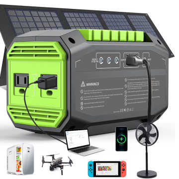 Popower 200W Portable Power Station with Solar Panel Charging