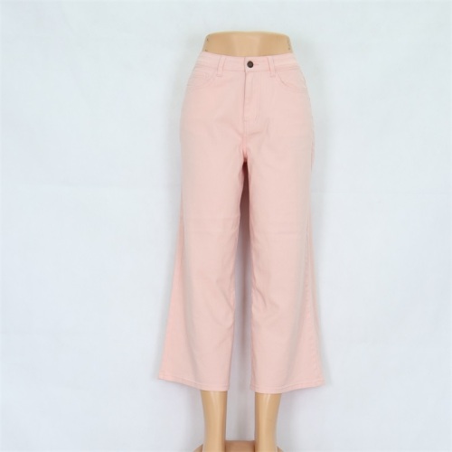 Ladies Pink Wide Leg Pants Wholesale