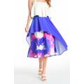 Satin Printed Mermaid Skirt