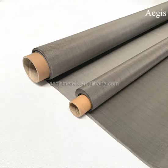 100-400 Mesh Grade 2 Titanium Woven Wire Mesh for Electrode (Dutch Weave)