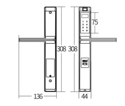 Home Smart Lock With Biometric Fingerprint