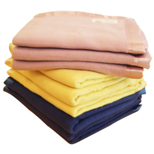colored  plain polar fleece home blanket
