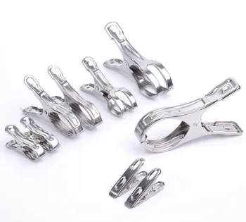 Stainless Steel Finger Clips: Versatile Hanging Hooks for Home and Office