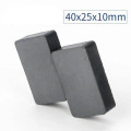 6 * 4 * 1 pouces segment magnétique aimant de blocs de ferrite chaude