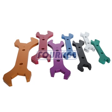 Aluminum Double-Ended 7-Piece AN3 to AN20 Hex Wrench Set for AN Fittings