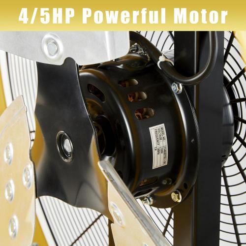 HICFM 21100 CFM 36 inch Innovation Direct Drive Heavy Duty Barrel Fan with Powerful 4/5 HP Motor for Warehouse, Garage