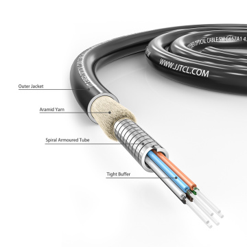 5,5 mm 6f innengepanzerer Glasfaserkabel