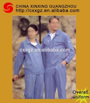 latest 210gsm 35%cotton fashion blue color unisex workwear