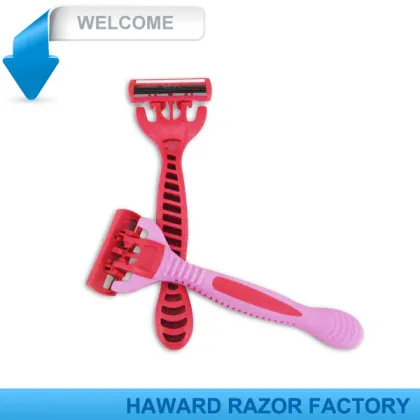 D621L six blade disposable straight shaver, disposable straight shaver, straight shaver