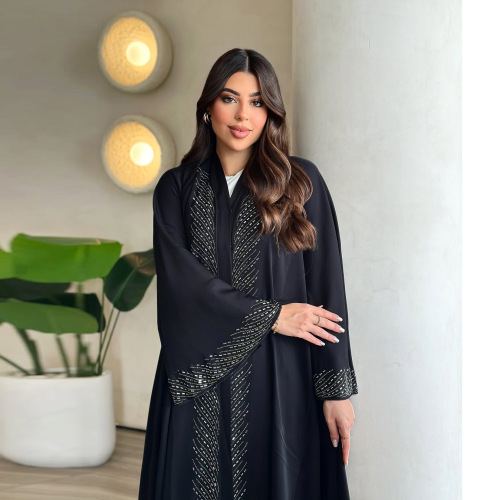 Sleeve Flare Kimono Abaya Cardigan